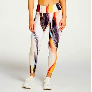 CALIA Fashion Print Energize 7/8 Tights - Artisan Hand Multicolor Size S. NWT